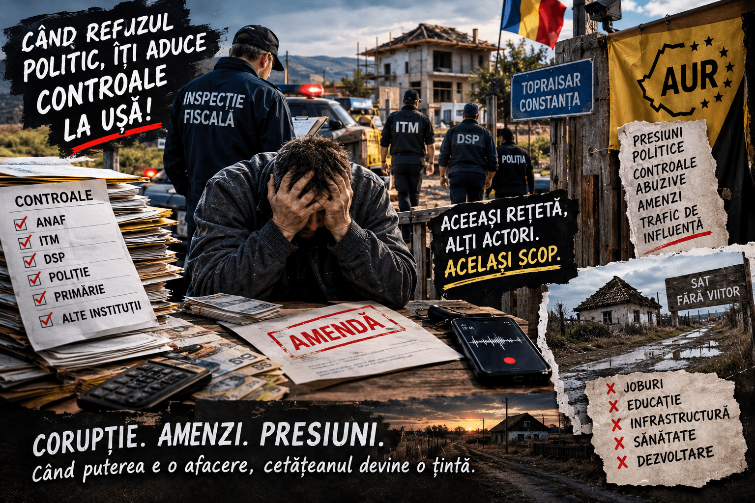 Când refuzul politic, îți aduce controale la ușă!