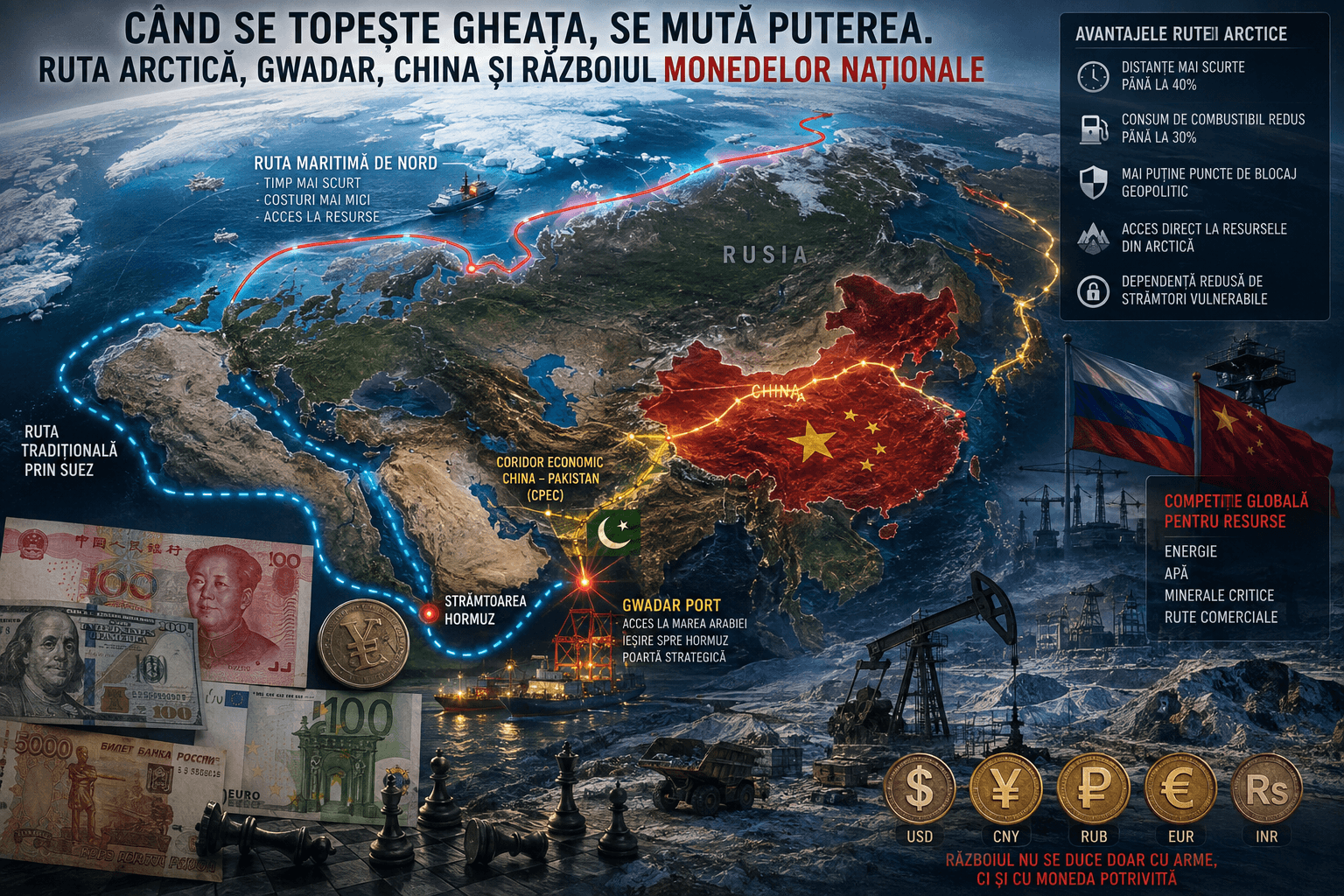 Dincolo de orizontul înghețat: Jocul asimetric al resurselor și deșteptarea geopolitică a lumii
