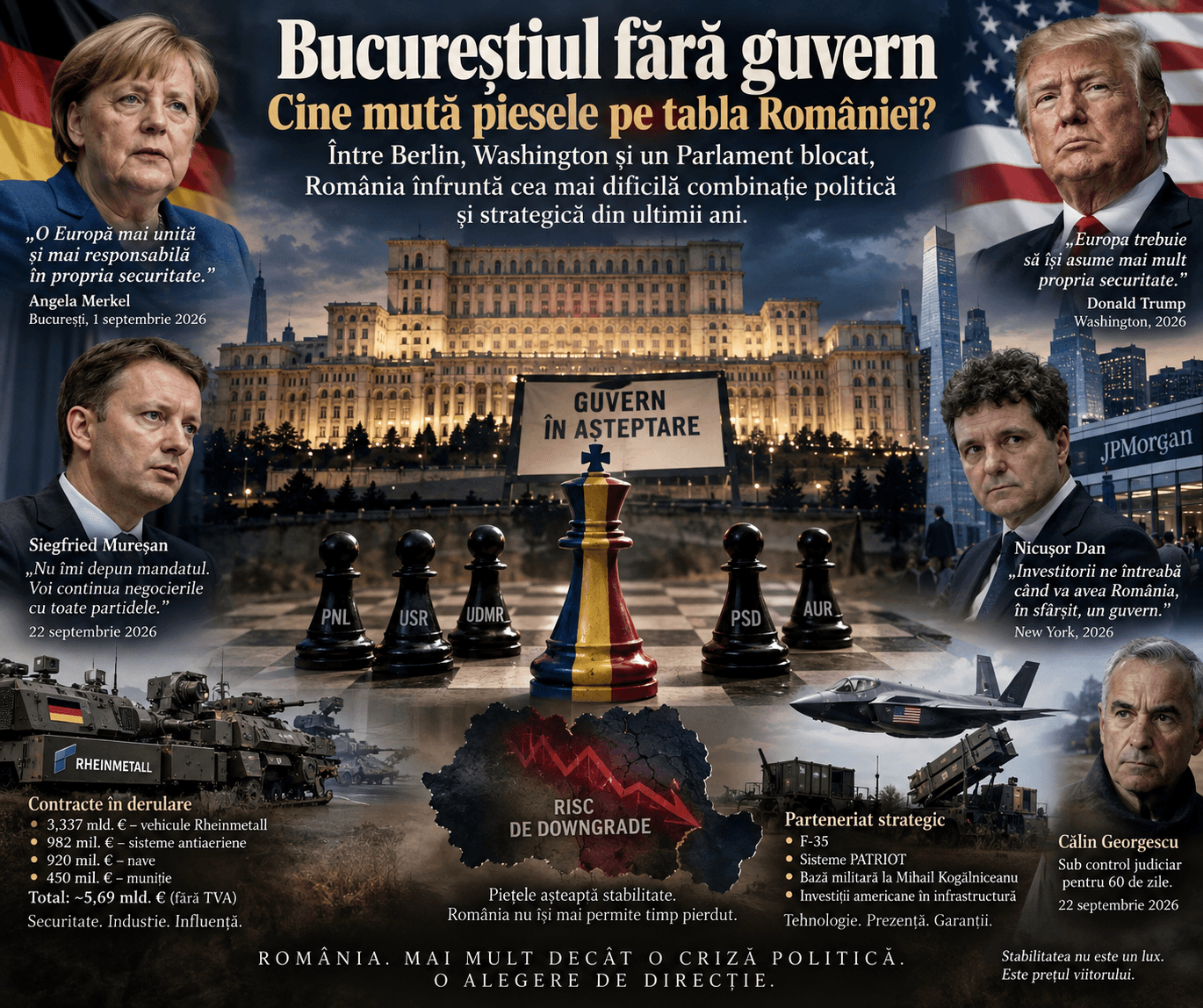România, o miză între Berlin și Washington în timp ce partidele se bat pe funcții!